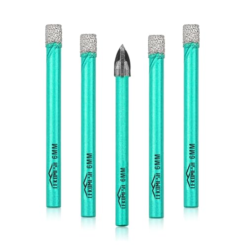 Diamant Bohrkrone LEKOMESH Fliesenbohrer Set - 4pcs 6MM Diamantbohrer & 1pc 6MM Hartmetallbohrer,Rundschäfte,Porzellanfliesen Bohrer für Keramik Marmor Granit Stein Quarz Diamant Bohrkrone LEKOMESH Fliesenbohrer Set - 4pcs 6MM Diamantbohrer & 1pc 6MM Hartmetallbohrer,Rundschäfte,Porzellanfliesen Bohrer für Keramik Marmor Granit Stein Quarz von LEKOMESH