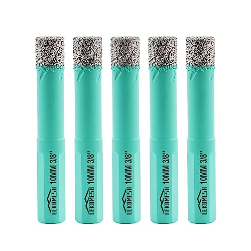 Diamant Bohrkrone LEKOMESH Fliesenbohrer Set - 5pcs 10MM Diamantbohrer,Dreieck Schaft,Porzellanfliesen Bohrer für Keramik Marmor Granit Stein Quarz,Vakuum Gelötet Diamant Bohrkrone LEKOMESH Fliesenbohrer Set - 5pcs 10MM Diamantbohrer,Dreieck Schaft,Porzellanfliesen Bohrer für Keramik Marmor Granit Stein Quarz,Vakuum Gelötet von LEKOMESH