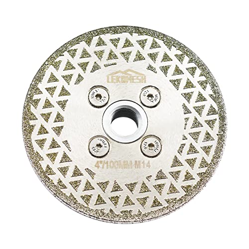 Diamant Fliesen Sägeblatt 100MM LEKOMESH - Doppelseitig Diamant-Trennscheibe für Granit,Marmor,Porzellan,Keramik,Kachel,Kunststein,M14 Gewinde für Winkelschleifer Diamant Fliesen Sägeblatt 100MM LEKOMESH - Doppelseitig Diamant-Trennscheibe für Granit,Marmor,Porzellan,Keramik,Kachel,Kunststein,M14 Gewinde für Winkelschleifer von LEKOMESH