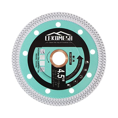 Diamant Fliesenscheibe 115 x 22,23mm Diamant-Trennscheibe - LEKOMESH Diamant Fliesen Sägeblatt, für Porzellan,Keramik,Fliesen,Granit,Kunststein-Standard Diamanttrennscheibe Diamant Fliesenscheibe 115 x 22,23mm Diamant-Trennscheibe - LEKOMESH Diamant Fliesen Sägeblatt, für Porzellan,Keramik,Fliesen,Granit,Kunststein-Standard Diamanttrennscheibe von LEKOMESH
