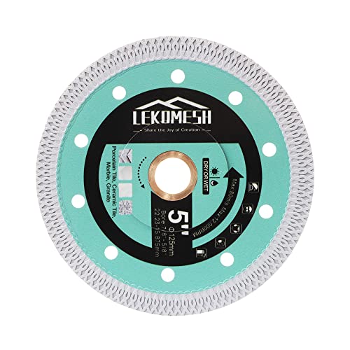 Diamant Fliesenscheibe 125 x 22,23mm Diamant-Trennscheibe - LEKOMESH Diamant Fliesen Sägeblatt, für Porzellan,Keramik,Fliesen,Granit,Kunststein-Standard Diamanttrennscheibe Diamant Fliesenscheibe 125 x 22,23mm Diamant-Trennscheibe - LEKOMESH Diamant Fliesen Sägeblatt, für Porzellan,Keramik,Fliesen,Granit,Kunststein-Standard Diamanttrennscheibe von LEKOMESH