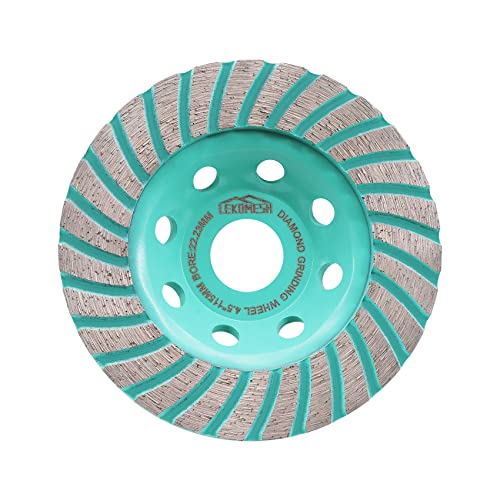Diamant Schleifscheibe 115mm - Turbo-Segmente Diamant Schleiftopf für Beton, Granit, Marmor, Mauerwerk, Betonschleiftopf, LEKOMESH Diamant Schleifscheibe 115mm - Turbo-Segmente Diamant Schleiftopf für Beton, Granit, Marmor, Mauerwerk, Betonschleiftopf, LEKOMESH von LEKOMESH