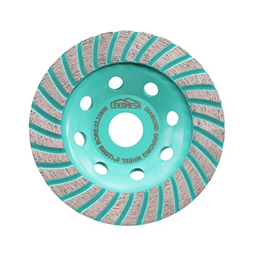 Diamant Schleifscheibe 125mm - Turbo-Segmente Diamant Schleiftopf für Beton, Granit, Marmor, Mauerwerk, Betonschleiftopf, LEKOMESH Diamant Schleifscheibe 125mm - Turbo-Segmente Diamant Schleiftopf für Beton, Granit, Marmor, Mauerwerk, Betonschleiftopf, LEKOMESH von LEKOMESH