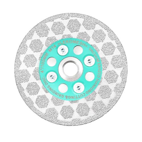 Diamant Trennscheibe 100mm LEKOMESH - Diamant Fliesenscheibe Diamantscheibe 100mm Doppelseitige zum Schneiden Schleifen von Porzellan Keramik Fliesen Marmor Granit Kunststein, M14 Gewinde von LEKOMESH