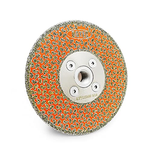 Diamant-Trennscheibe 115mm x M14 zum Trennen und Schleifen Granit Marmor Natur- und Kunststein - Standard Diamanttrennscheibe für Winkelschleifer Diamant-Trennscheibe 115mm x M14 zum Trennen und Schleifen Granit Marmor Natur- und Kunststein - Standard Diamanttrennscheibe für Winkelschleifer von LEKOMESH