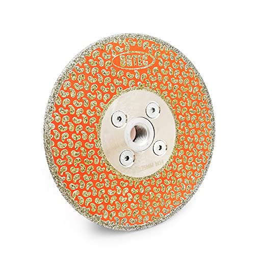 Diamant-Trennscheibe 125mm x M14 zum Trennen und Schleifen Granit Marmor Natur- und Kunststein - Standard Diamanttrennscheibe für Winkelschleifer von LEKOMESH