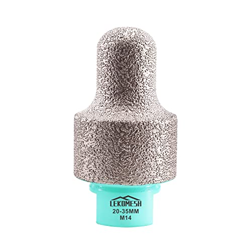 Diamantfräser 20-35 MM LEKOMESH - Diamant-Finger-Fräser Zum Vergrößern Abschrägung Formgebung Porzellan Fliesen Keramik Granit Marmor M14 Gewinde von LEKOMESH