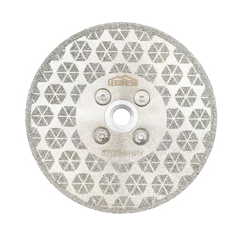 LEKOMESH Diamant Fliesen Trennscheiben 125MM - Doppelseitig Diamant-Trennscheibe Sägeblatt für Granit,Marmor,Porzellan,Keramik,Kachel,Kunststein,M14 Gewinde LEKOMESH Diamant Fliesen Trennscheiben 125MM - Doppelseitig Diamant-Trennscheibe Sägeblatt für Granit,Marmor,Porzellan,Keramik,Kachel,Kunststein,M14 Gewinde von LEKOMESH