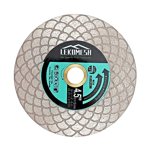 LEKOMESH Diamant Fliesenscheibe 115 x22,23mm Diamant Trennscheibe - Doppelseitige zum Schneiden Schleifen von Porzellan Keramik Fliesen Marmor Granit Kunststein LEKOMESH Diamant Fliesenscheibe 115 x22,23mm Diamant Trennscheibe - Doppelseitige zum Schneiden Schleifen von Porzellan Keramik Fliesen Marmor Granit Kunststein von LEKOMESH
