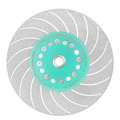 LEKOMESH Fliesensägeblatt, 17,8 cm, 180 mm, Diamant-Schleifscheibe zum Schneiden, Schleifen, Marmor, Granit, Beton, Porzellan, Keramikfliesen, 5/8-Zoll-11-Gewinde LEKOMESH Fliesensägeblatt, 17,8 cm, 180 mm, Diamant-Schleifscheibe zum Schneiden, Schleifen, Marmor, Granit, Beton, Porzellan, Keramikfliesen, 5/8-Zoll-11-Gewinde von LEKOMESH
