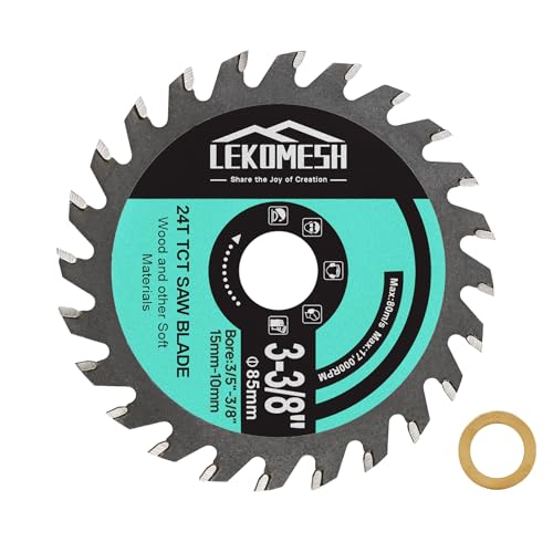 LEKOMESH Kreissägeblätt Sägeblatt TCT 85x15mm - Trennscheibe Holz zum Schneiden von Holz Kunststoff für Winkelschleifer LEKOMESH Kreissägeblätt Sägeblatt TCT 85x15mm - Trennscheibe Holz zum Schneiden von Holz Kunststoff für Winkelschleifer von LEKOMESH