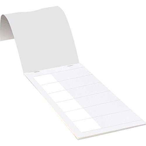 LEMAX® Kabelmarkierer zum Selbstbeschriften,weiß,Folie,selbstklebend,150x25mm,30/Heft von LEMAX