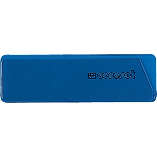 coroset® magnetische Etikettenhalter, blau, 97x30mm, 100/VE von LEMAX
