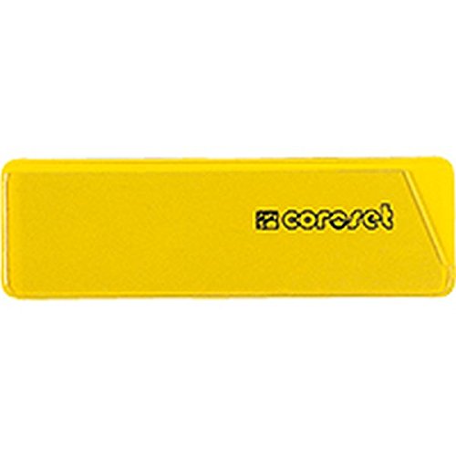 coroset® magnetische Etikettenhalter, gelb, 97x30mm, 100/VE von LEMAX