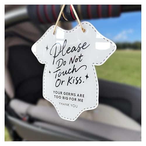 Schild mit Aufschrift "Please Do Not Touch or Kiss Baby" von LEMBANG