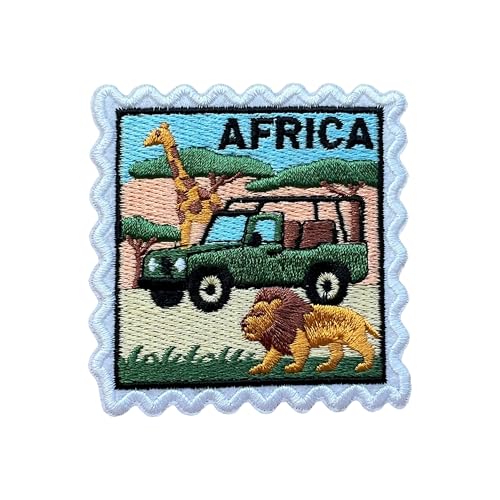 LEMEPINZ Afrika Stempel 7,6 cm Stickerei-Aufnäher, zum Aufbügeln/Aufnähen, Reise-Flicken, Stoffflicken für Kleidung, Rucksäcke, Hüte, DIY-Zubehör, Geschenke für Reiseliebhaber LEMEPINZ Afrika Stempel 7,6 cm Stickerei-Aufnäher, zum Aufbügeln/Aufnähen, Reise-Flicken, Stoffflicken für Kleidung, Rucksäcke, Hüte, DIY-Zubehör, Geschenke für Reiseliebhaber von LEMEPINZ