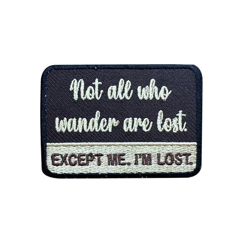 LEMEPINZ Aufnäher mit Aufschrift "Not All Those Who Wander Are Lost", 7,6 cm, bestickt, zum Aufbügeln oder Aufnähen, Reiseflicken, Stoffflicken für Kleidung, Rucksäcke, Hüte, DIY-Zubehör, Geschenke LEMEPINZ Aufnäher mit Aufschrift "Not All Those Who Wander Are Lost", 7,6 cm, bestickt, zum Aufbügeln oder Aufnähen, Reiseflicken, Stoffflicken für Kleidung, Rucksäcke, Hüte, DIY-Zubehör, Geschenke von LEMEPINZ