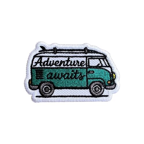 LEMEPINZ Bestickter Aufnäher mit Campervan-Abenteuer, 7,6 cm, zum Aufbügeln oder Aufnähen, Reise-Flicken, Stoffflicken für Kleidung, Rucksäcke, Hüte, Reisezubehör, Geschenke LEMEPINZ Bestickter Aufnäher mit Campervan-Abenteuer, 7,6 cm, zum Aufbügeln oder Aufnähen, Reise-Flicken, Stoffflicken für Kleidung, Rucksäcke, Hüte, Reisezubehör, Geschenke von LEMEPINZ