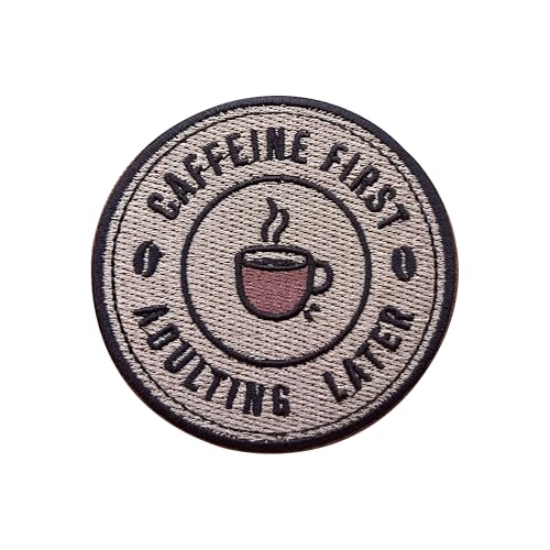LEMEPINZ Caffein First Adult Later 7,6 cm Stickerei-Aufnäher, zum Aufbügeln / Aufnähen auf Reisen, bestickte Applikation, Stoffflicken für Kleidung, Rucksäcke, Hüte, DIY-Zubehör, Geschenke für LEMEPINZ Caffein First Adult Later 7,6 cm Stickerei-Aufnäher, zum Aufbügeln / Aufnähen auf Reisen, bestickte Applikation, Stoffflicken für Kleidung, Rucksäcke, Hüte, DIY-Zubehör, Geschenke für von LEMEPINZ