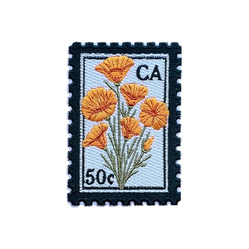 LEMEPINZ California Stamp Flower 7,6 cm Stickerei-Aufnäher, zum Aufbügeln/Aufnähen, Reise-Flicken, Stoffflicken für Kleidung, Rucksäcke, Hüte, Reisen, DIY-Zubehör, Geschenke LEMEPINZ California Stamp Flower 7,6 cm Stickerei-Aufnäher, zum Aufbügeln/Aufnähen, Reise-Flicken, Stoffflicken für Kleidung, Rucksäcke, Hüte, Reisen, DIY-Zubehör, Geschenke von LEMEPINZ