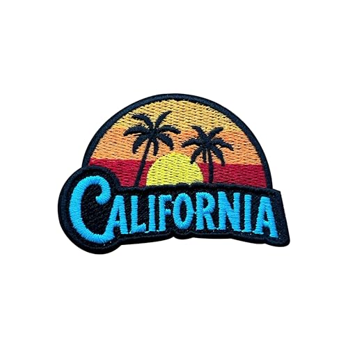 LEMEPINZ California Sunset with Palm Trees 3 Inches Embroidery Patch, Iron On/Sew On Travel Embroidered Applique Patch, Travel Patches, Fabric Patches for Clothes Backpacks Hats, DIY Accessories Gifts LEMEPINZ California Sunset with Palm Trees 3 Inches Embroidery Patch, Iron On/Sew On Travel Embroidered Applique Patch, Travel Patches, Fabric Patches for Clothes Backpacks Hats, DIY Accessories Gifts von LEMEPINZ