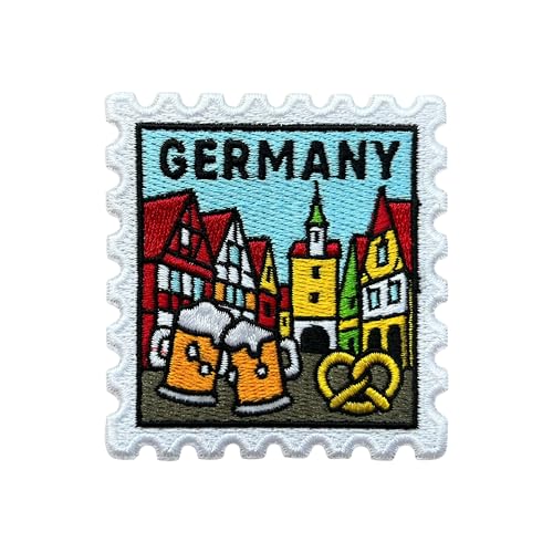 LEMEPINZ Deutschland 7,6 cm Stickerei-Aufnäher, Briefmarken zum Aufbügeln/Aufnähen auf Reisen, bestickte Applikation, Reiseflicken, Stoffflicken für Kleidung, Rucksäcke, Hüte, DIY-Zubehör, Geschenke LEMEPINZ Deutschland 7,6 cm Stickerei-Aufnäher, Briefmarken zum Aufbügeln/Aufnähen auf Reisen, bestickte Applikation, Reiseflicken, Stoffflicken für Kleidung, Rucksäcke, Hüte, DIY-Zubehör, Geschenke von LEMEPINZ
