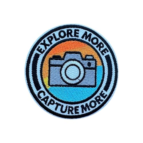 LEMEPINZ Explore More Capture More 7,6 cm Stickerei-Aufnäher, zum Aufbügeln/Aufnähen, Reise-Aufnäher, Stoffflicken für Kleidung, Rucksäcke, Hüte, Abenteuer, DIY-Zubehör, Geschenke LEMEPINZ Explore More Capture More 7,6 cm Stickerei-Aufnäher, zum Aufbügeln/Aufnähen, Reise-Aufnäher, Stoffflicken für Kleidung, Rucksäcke, Hüte, Abenteuer, DIY-Zubehör, Geschenke von LEMEPINZ