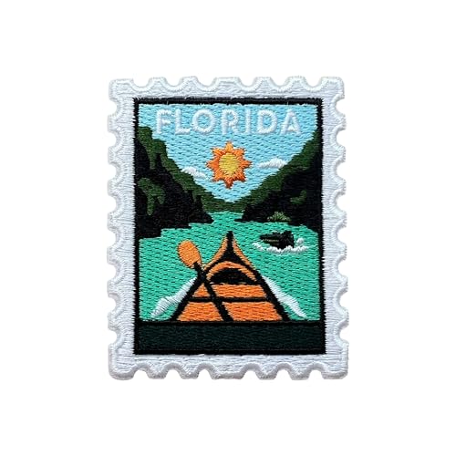 LEMEPINZ Florida-Stempel, 7,6 cm, Stickerei-Aufnäher, natürlicher Aufnäher zum Aufbügeln oder Aufnähen, Reise-Flicken, Stoffflicken für Kleidung, Rucksäcke, Hüte, Stadt, Land, DIY-Zubehör, Geschenke LEMEPINZ Florida-Stempel, 7,6 cm, Stickerei-Aufnäher, natürlicher Aufnäher zum Aufbügeln oder Aufnähen, Reise-Flicken, Stoffflicken für Kleidung, Rucksäcke, Hüte, Stadt, Land, DIY-Zubehör, Geschenke von LEMEPINZ