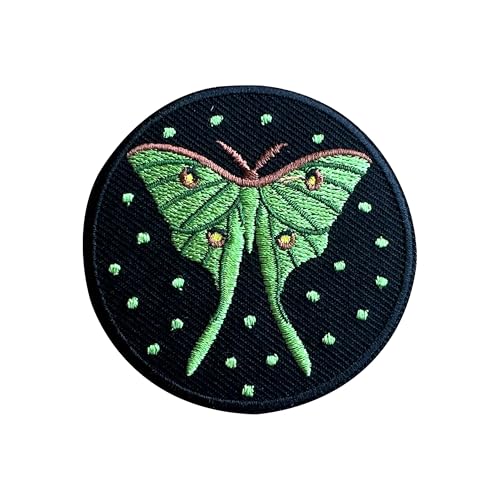 LEMEPINZ Grüner Motten-Stickerei-Aufnäher, 7,6 cm, natürliches Bügeln/Aufnähen, Reise-Flicken, Stoffflicken für Kleidung, Rucksäcke, Hüte, DIY-Zubehör, Geschenke für Entdecker LEMEPINZ Grüner Motten-Stickerei-Aufnäher, 7,6 cm, natürliches Bügeln/Aufnähen, Reise-Flicken, Stoffflicken für Kleidung, Rucksäcke, Hüte, DIY-Zubehör, Geschenke für Entdecker von LEMEPINZ