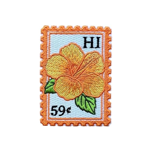 LEMEPINZ Hawaii-Hibiskus-Stempel, 7,6 cm, bestickter Aufnäher, zum Aufbügeln oder Aufnähen, Reise-Flicken, Stoffflicken für Kleidung, Rucksäcke, Hüte, DIY-Zubehör, Geschenke für Reisende LEMEPINZ Hawaii-Hibiskus-Stempel, 7,6 cm, bestickter Aufnäher, zum Aufbügeln oder Aufnähen, Reise-Flicken, Stoffflicken für Kleidung, Rucksäcke, Hüte, DIY-Zubehör, Geschenke für Reisende von LEMEPINZ