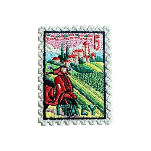 LEMEPINZ Italien-Stempel, 7,6 cm, Stickerei-Aufnäher, Stadt, zum Aufbügeln/Aufnähen, Reise-Flicken, Stoffflicken für Kleidung, Rucksäcke, Hüte, DIY-Zubehör, Geschenke für Reiseliebhaber LEMEPINZ Italien-Stempel, 7,6 cm, Stickerei-Aufnäher, Stadt, zum Aufbügeln/Aufnähen, Reise-Flicken, Stoffflicken für Kleidung, Rucksäcke, Hüte, DIY-Zubehör, Geschenke für Reiseliebhaber von LEMEPINZ