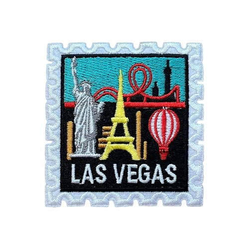 LEMEPINZ Las Vegas Stempel 7,6 cm Stickerei-Aufnäher, zum Aufbügeln/Aufnähen, Reise-Flicken, Stoffflicken für Kleidung, Rucksäcke, Hüte, DIY-Zubehör, Geschenke für Reiseliebhaber LEMEPINZ Las Vegas Stempel 7,6 cm Stickerei-Aufnäher, zum Aufbügeln/Aufnähen, Reise-Flicken, Stoffflicken für Kleidung, Rucksäcke, Hüte, DIY-Zubehör, Geschenke für Reiseliebhaber von LEMEPINZ
