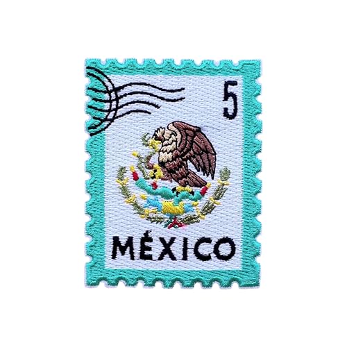 LEMEPINZ Mexiko-Stempel, 7,6 cm, Stickerei-Aufnäher, zum Aufbügeln/Aufnähen, Reiseflicken, Stoffflicken für Kleidung, Rucksäcke, Hüte, DIY-Zubehör, Geschenke für Reiseliebhaber LEMEPINZ Mexiko-Stempel, 7,6 cm, Stickerei-Aufnäher, zum Aufbügeln/Aufnähen, Reiseflicken, Stoffflicken für Kleidung, Rucksäcke, Hüte, DIY-Zubehör, Geschenke für Reiseliebhaber von LEMEPINZ