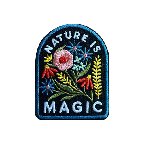 LEMEPINZ Nature is Magic Stickerei-Aufnäher, Blumenmuster, zum Aufbügeln oder Aufnähen, Reise-Aufnäher, Reise-Flicken, Stoffflicken für Kleidung, Rucksäcke, Hüte, Abenteuer, DIY-Zubehör, Geschenke LEMEPINZ Nature is Magic Stickerei-Aufnäher, Blumenmuster, zum Aufbügeln oder Aufnähen, Reise-Aufnäher, Reise-Flicken, Stoffflicken für Kleidung, Rucksäcke, Hüte, Abenteuer, DIY-Zubehör, Geschenke von LEMEPINZ