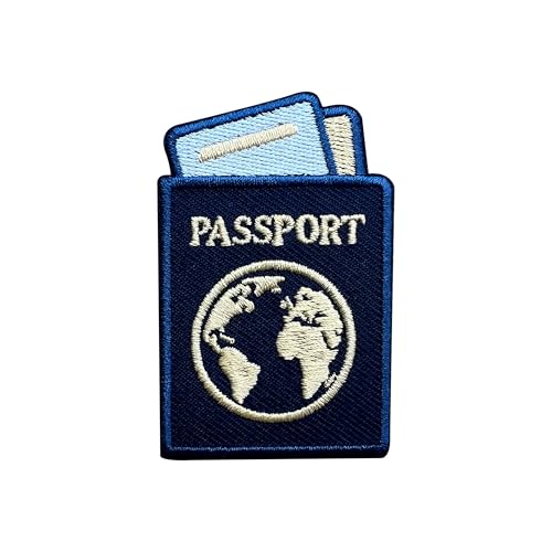 LEMEPINZ Reisepass-Stickerei-Aufnäher, 7,6 cm, Flugzeug, Reisewelt, zum Aufbügeln oder Aufnähen, bestickte Applikation, Stoffflicken für Kleidung, Rucksäcke, Hüte, Reiseliebhaber, DIY-Zubehör LEMEPINZ Reisepass-Stickerei-Aufnäher, 7,6 cm, Flugzeug, Reisewelt, zum Aufbügeln oder Aufnähen, bestickte Applikation, Stoffflicken für Kleidung, Rucksäcke, Hüte, Reiseliebhaber, DIY-Zubehör von LEMEPINZ