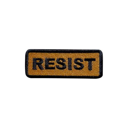 LEMEPINZ Resist Patch, Größe 7,6 cm, zum Aufbügeln auf Faszismus, Stickerei-Flicken für Hüte, Kleidung, Rucksäcke, Jeans, DIY Aufnäher, Fabic Patches, Revolution Kapitalismus Patches, Geschenk für von LEMEPINZ