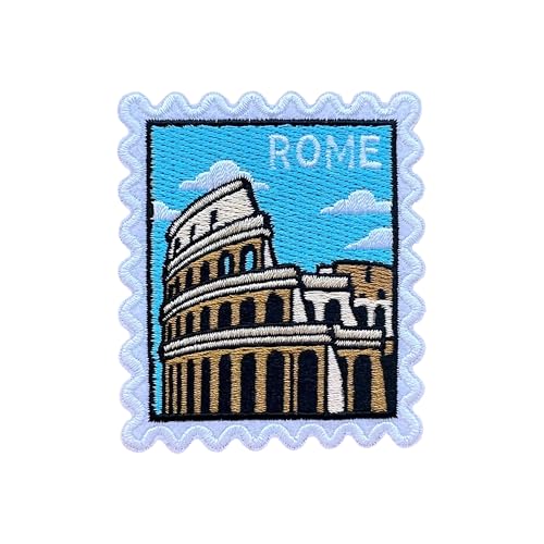 LEMEPINZ Rom Kolosseum-Stempel, 7,6 cm, bestickter Aufnäher, zum Aufbügeln oder Aufnähen, Reise-Flicken, Stoffflicken für Kleidung, Rucksäcke, Hüte, DIY-Zubehör, Geschenke für Reisende LEMEPINZ Rom Kolosseum-Stempel, 7,6 cm, bestickter Aufnäher, zum Aufbügeln oder Aufnähen, Reise-Flicken, Stoffflicken für Kleidung, Rucksäcke, Hüte, DIY-Zubehör, Geschenke für Reisende von LEMEPINZ