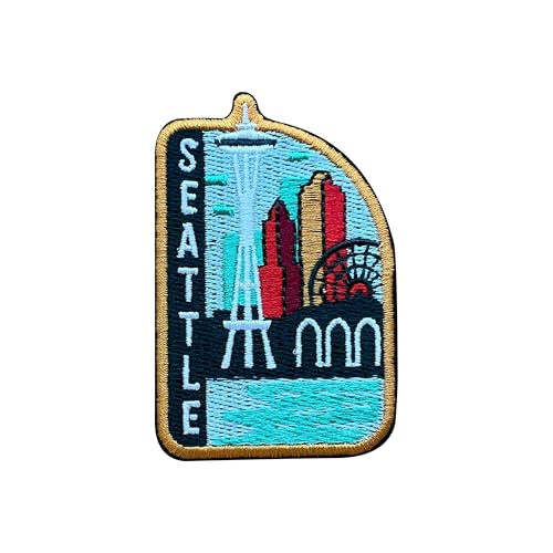 LEMEPINZ Seattle USA 7,6 cm Stickerei-Aufnäher, Stadt, zum Aufbügeln oder Aufnähen, Reiseaufnäher, Reiseflicken, Stoffflicken für Kleidung, Rucksäcke, Hüte, DIY-Zubehör, Geschenke für Reiseliebhaber LEMEPINZ Seattle USA 7,6 cm Stickerei-Aufnäher, Stadt, zum Aufbügeln oder Aufnähen, Reiseaufnäher, Reiseflicken, Stoffflicken für Kleidung, Rucksäcke, Hüte, DIY-Zubehör, Geschenke für Reiseliebhaber von LEMEPINZ