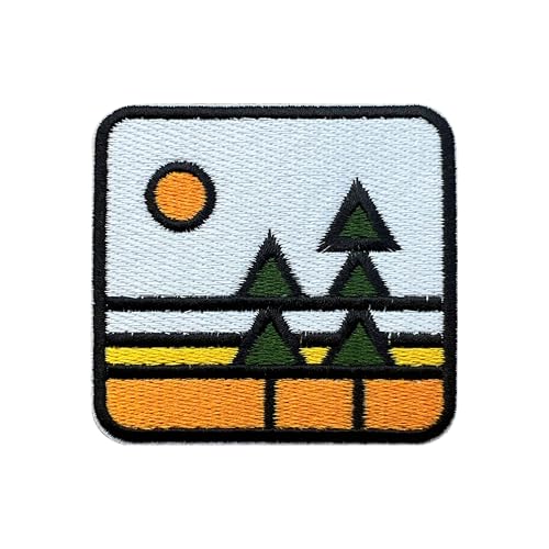 LEMEPINZ Stickereiaufnäher mit Sonnenuntergang, Naturbaum, 7,6 cm, Wald, zum Aufbügeln oder Aufnähen, Reise-Flicken, Stoffflicken für Kleidung, Rucksäcke, Hüte, Abenteuer, DIY-Zubehör, Geschenke LEMEPINZ Stickereiaufnäher mit Sonnenuntergang, Naturbaum, 7,6 cm, Wald, zum Aufbügeln oder Aufnähen, Reise-Flicken, Stoffflicken für Kleidung, Rucksäcke, Hüte, Abenteuer, DIY-Zubehör, Geschenke von LEMEPINZ