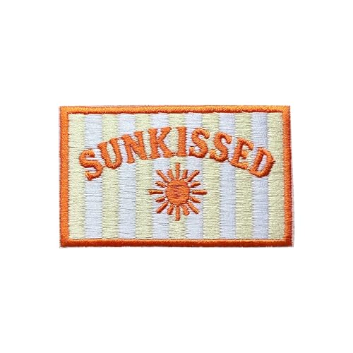 LEMEPINZ Sunkissed 7,6 cm Stickerei-Aufnäher, Urlaub zum Aufbügeln / Aufnähen auf Reisen, bestickte Applikation, Reise-Flicken, Stoffflicken für Kleidung, Rucksäcke, Hüte, Reiseliebhaber, DIY-Zubehör LEMEPINZ Sunkissed 7,6 cm Stickerei-Aufnäher, Urlaub zum Aufbügeln / Aufnähen auf Reisen, bestickte Applikation, Reise-Flicken, Stoffflicken für Kleidung, Rucksäcke, Hüte, Reiseliebhaber, DIY-Zubehör von LEMEPINZ