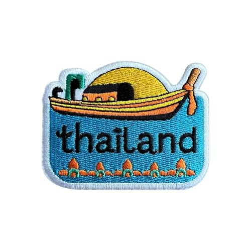 LEMEPINZ Thailand 7,6 cm Stickerei-Aufnäher, Stadt, zum Aufbügeln/Aufnähen, Reise-Flicken, Stoffflicken für Kleidung, Rucksäcke, Hüte, DIY-Zubehör, Geschenke für Reiseliebhaber LEMEPINZ Thailand 7,6 cm Stickerei-Aufnäher, Stadt, zum Aufbügeln/Aufnähen, Reise-Flicken, Stoffflicken für Kleidung, Rucksäcke, Hüte, DIY-Zubehör, Geschenke für Reiseliebhaber von LEMEPINZ