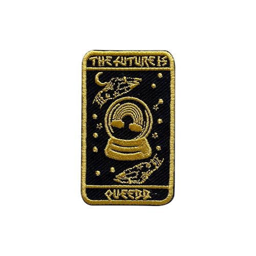 LEMEPINZ The Future is Queer Patch, Größe 7,6 cm, zum Aufbügeln, Fantasy-Tarotkarte, Stickerei-Flicken für Hüte, Kleidung, Rucksäcke, Jeans, DIY Aufnäher zum Aufnähen, Fabic-Aufnäher, Hexen-Patches von LEMEPINZ
