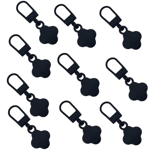 10 Stück Reißverschluss Zipper mit Vier Blättern,Ersatzteile Reißverschluss Zipper aus Metall,Universal reißverschluss-Reparaturset für Jacken,Koffer,Rucksäcke und Kleidung 10 Stück Reißverschluss Zipper mit Vier Blättern,Ersatzteile Reißverschluss Zipper aus Metall,Universal reißverschluss-Reparaturset für Jacken,Koffer,Rucksäcke und Kleidung von LEMLIN