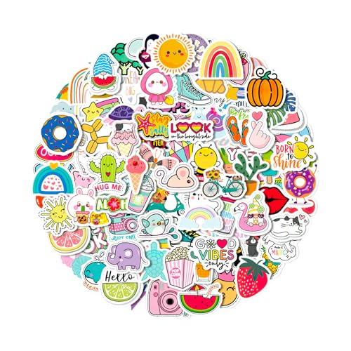 100 Stück Kleine frische Kamera Sticker für Kinder,Bunte VSCO-Style Sticker Set mit Niedlichen Motiven,Wasserdichte Vinyl-Aufkleber für Laptop,Skateboard und Handy 100 Stück Kleine frische Kamera Sticker für Kinder,Bunte VSCO-Style Sticker Set mit Niedlichen Motiven,Wasserdichte Vinyl-Aufkleber für Laptop,Skateboard und Handy von LEMLIN