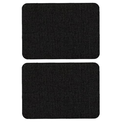 2 Stück Flicken Selbstklebend Stoff, 20 x 28 cm Klebeflicken für Textilien Leinenstoff Reparatur Patches, Stoff Selbstklebend, Reparaturaufkleber, Schwarz 2 Stück Flicken Selbstklebend Stoff, 20 x 28 cm Klebeflicken für Textilien Leinenstoff Reparatur Patches, Stoff Selbstklebend, Reparaturaufkleber, Schwarz von LEMLIN