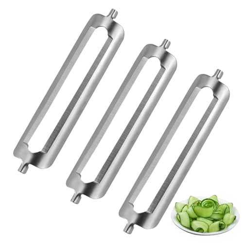 3 Stück Sparschäler Tupper, Schäler Ersatzklinge für Tupperware Sparschäler, Edelstahlklingen Sparschäler, für Karottenschäler, Gurkenschäler, Kartoffelschäle von LEMLIN