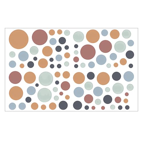 Wandsticker Punkte Set, 90 Stück Bunt Wandtattoo Klebepunkte Polka, Dots Wandaufkleber,Tupfen Wandsticker für Mädchen Junge Schlafzimmer, Selbstklebend Kreise Stickers Babyzimmer Deko Wandsticker Punkte Set, 90 Stück Bunt Wandtattoo Klebepunkte Polka, Dots Wandaufkleber,Tupfen Wandsticker für Mädchen Junge Schlafzimmer, Selbstklebend Kreise Stickers Babyzimmer Deko von LEMLIN