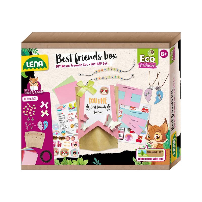 Bastelset Eco Upcycling - Best Friends Box In Bunt von LENA® LENA