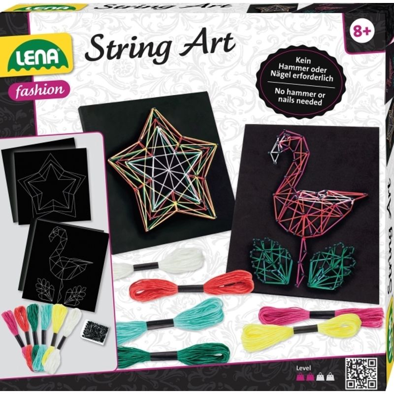 Kreativ-Set String Art – Flamingo & Stern von LENA®