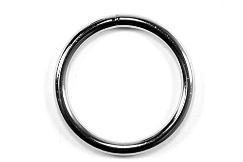 10x Rundring, O-Ring, Stahl, vernickelt, silber, Größe: 28 mm (1 7/64") von LENNIE